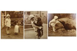 Eric J. Hosking (1909 - 1991) - Three exhibition-sized photographs of Mary at London Zoo, 1932.