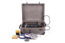 An Agfa Movector 8 8mm cine projector. Within case together with some film and accessories.