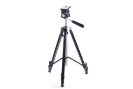 An Access Model 300 camera tripod. Each leg with three extensions.