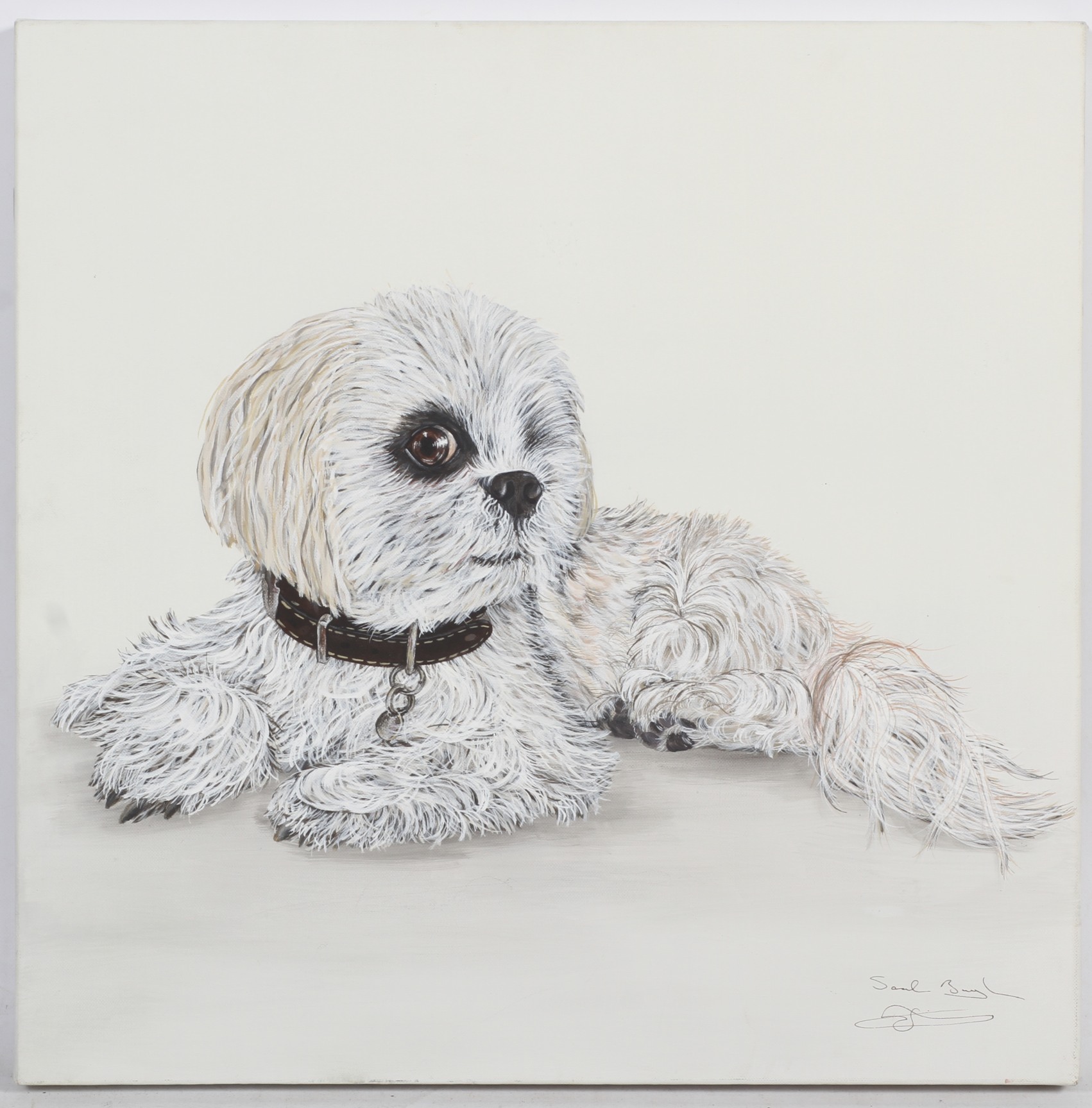A Sarah Bayliss acrylic on canvas. - Image 2 of 2