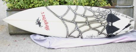 A Spider surf board. Serial no.62127.
