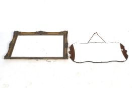 Two bevelled edge wall mirrors.
