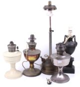 A collection of oil lamp bases.