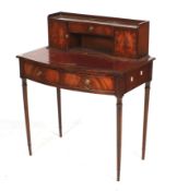 A reproduction mahogany Georgian style writing desk.