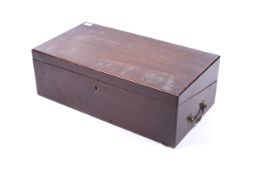 An I. H. Farthing mahogany writing slope.