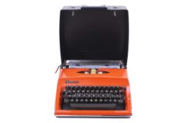 A c1970s Adler Contessa de Luxe portable manual typewriter.