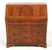 A reproduction Georgian bureau. Stamped 'R R English reproduction furniture'.