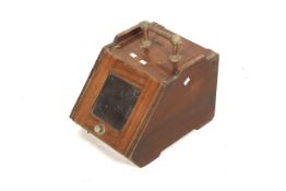 An early 20th century mahogany coal box. With copper handle and tin liner.