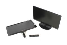 Two flatscreen TVs. Comprising a Flatron M2780D, screen measures 33.