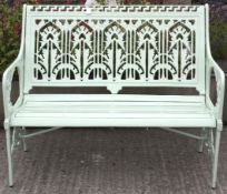 A brand new cast aluminium 4ft Coalbrookdale Waterplant bench.