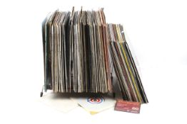 A collection of late 20th century vinyl LP records.