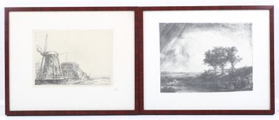 Two Victorian engravings.