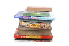 An assortment of vintage games.