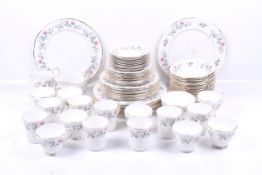 A Duchess tea service in the 'Bramble Rose' pattern.