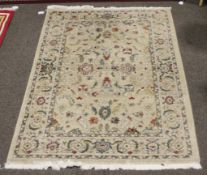 A contemporary Ralph Lauren Turkish rug.