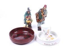 A collection of five assorted early 20th century ceramics.