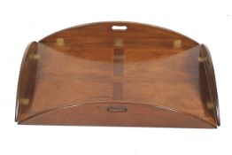 A mahogany butlers tray.