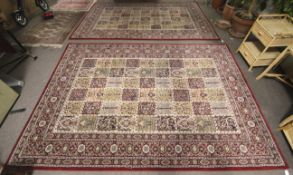 A pair of contemporary rugs.