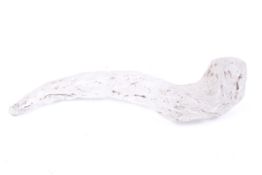 A contemporary cast glass sculpture.