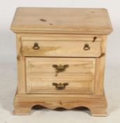 A contemporary pine cabinet.