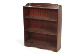 A 20th century mahogany freestanding bookcase.