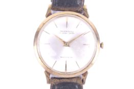 Ingersoll, a gentleman's 9ct gold cased dress watch, circa 1965.