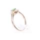 A vintage gold, emerald and diamond pear-shaped cluster ring. - Image 4 of 4