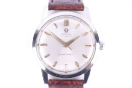 Omega, Seamaster, a gentleman's stainless steel round automatic wrist watch, circa 1961.