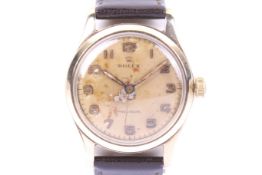 Rolex, Precision, a gentleman's 9ct gold cased wrist watch, circa 1950s.