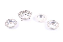 Two silver dishes and two others.