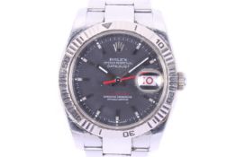 Rolex, Oyster Perpetual Datejust 'Turn-O-Graph', a gentleman's stainless steel bracelet watch,