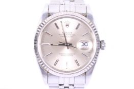 Rolex, Oyster Perpetual Datejust, a gentleman's stainless steel bracelet watch, circa 1994. Ref.
