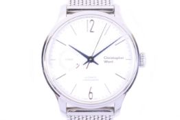 Christopher Ward, a gentleman's stainless round automatic chronometer bracelet watch.