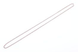 A vintage 9ct gold belcher link necklace.