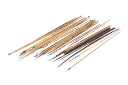 A quantity of Tribal spears.