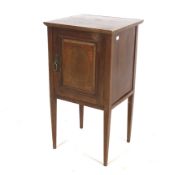 A Maple & Co mahogany pot cupboard.