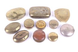 Twelve early 20th century tobacco boxes.