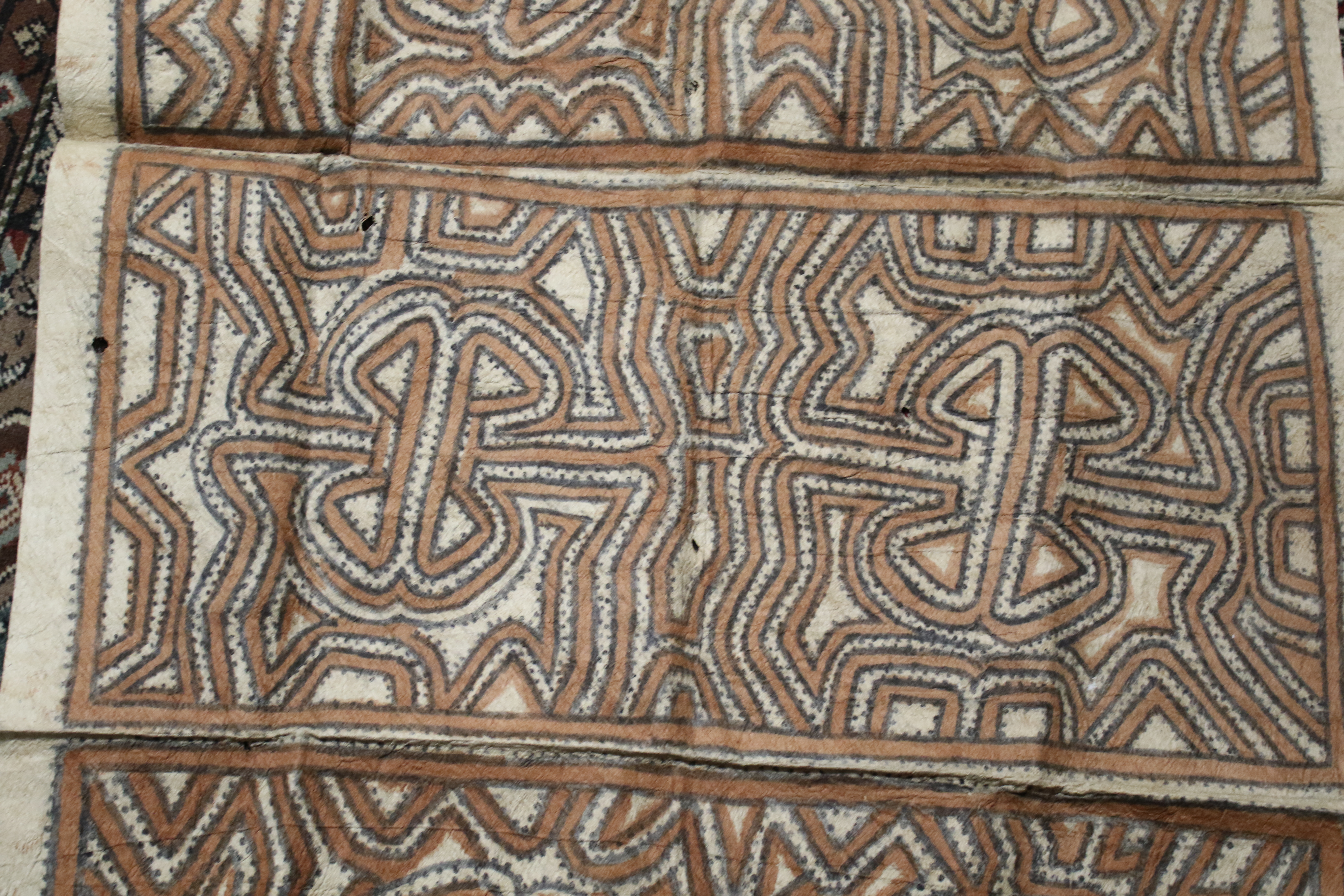 Papua New Guinea. Five lengths of painted tapa cloth. - Image 12 of 26