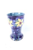 A Shamrock & Sons Corona Ware 'Spring-Time' hand painted vase.