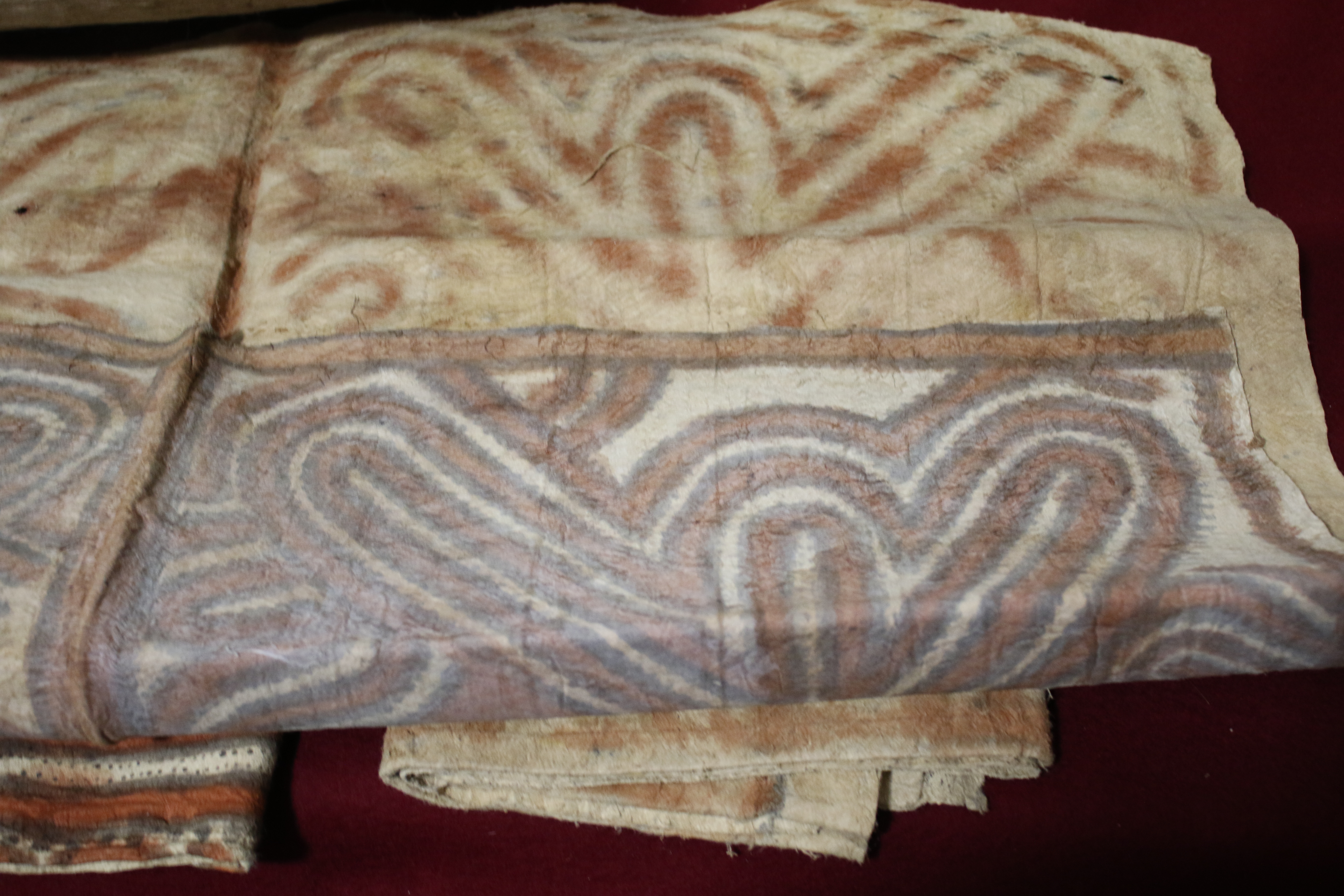Papua New Guinea. Five lengths of painted tapa cloth. - Image 8 of 26