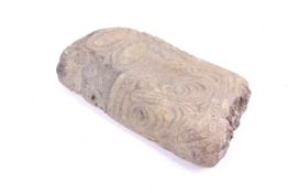 Papua New Guinea. A carved stone ornament.