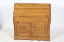 A contemporary pine bureau.