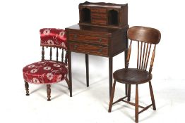 Three pieces of 19th & 20th century furniture.