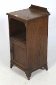A Victorian oak pot cupboard.