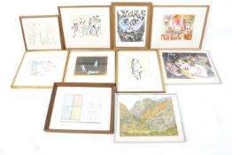 Kendrick Owen (Bristol) - a large collection of artwork on paper.