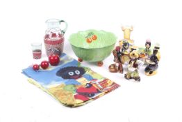 A collection of assorted mid-century glass and ceramics.