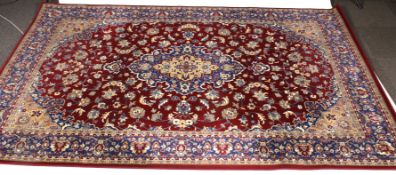 A contemporary Persian style wool rug.