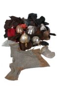 A large assortment of medieval style military re-enactment clothing and accessories.