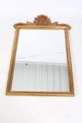 A 20th century gilt wall mirror.