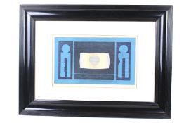 Liao Shiou-Ping (Taiwan, 1936) - wood cut print.